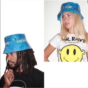 IKEA BUCKET HAT NWT Blue Yellow Limited Edition streetwear vintage costume